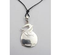 Rondini e Sole : Ciondolo Portafortuna in Argento 925 - Pendente con Balestrucci