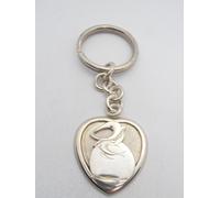 Rondini e Sole : Portachiavi a Cuore in Argento 925 - Balestruccio - Rondine