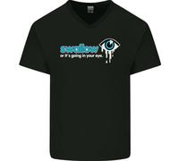 Rondini O Its Uscire Nella Tua Occhio Maleducato Sesso Uomo V-Neck Cotone Maglia
