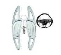 Rondrive 2 pezzi di prolunga per volante in metallo, compatibile con Skoda Elroq 85 2025 Scala Kamiq Superb 2021-2024, bilanciere del cambio paddle shifter, colore argento