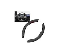 Rondrive Coprivolante per auto, in pelle scamosciata, universale, segmentato, set da 3 pezzi, antiscivolo, in pelle, 37-39 cm, per volante a forma di D, forma rotonda, 99%, per auto, SUV, camion