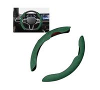 Rondrive Coprivolante per auto, in pelle scamosciata, universale, segmentato, set da 3 pezzi, antiscivolo, in pelle, 37-39 cm, per volante a forma di D, forma rotonda, 99%, per auto, SUV, camion