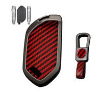 Rondrive COVER CHIAVE COMPATIBILE CON Kia Tasman Sportage Sorento Hybrid 2025 2026 EV3 EV4 EV5 EV6 EV9 K4 K5 K8 CUSTODIA COVER CASE CARBONIO SILICONE COVER CHIAVE CHIAVE PORTACHIAVI A ROSSO