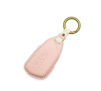 Rondrive Custodia in pelle per chiave auto, compatibile con VW Golf 8 8.5 ID.3 ID.4 per Multivan T7 Polo per Tiguan 2025 2026 Macaron, portachiavi a forma di rosa