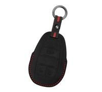 Rondrive Custodia portachiavi compatibile con Alfa Romeo Giulia 2025 2026 Stelvio Tonale custodia per chiave auto in pelle fatta a mano protezione completa, 3 pulsanti, nero