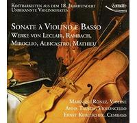 Ronez/Tausch/Kubitschek Sonate a Violino E Basso (CD)