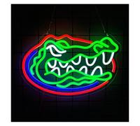 RONGCH Luci al Neon Da Parete Insegna Al Neon A Forma Di Coccodrillo Luce Dimmerabile Per Camera Da Letto Bar Pub Negozio Club Garage Decorazione Da Parete Per Casa 40cmx26.5cm