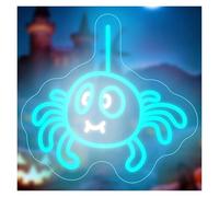 RONGCH Luci al Neon Da Parete Insegna Al Neon A Forma Di Ragno, Luce LED Dimmerabile Per Camera Da Letto, Soggiorno, Club, Feste, Negozi Di Animali, Ristoranti, 35.5cmx33.9cm