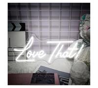 RONGCH Luci al Neon Da Parete Insegna Al Neon A Love That Dimmerabile, Alimentata Tramite USB, Per Camera Da Letto, Bar, Ristorante, Negozio, Decorazione Da Parete Per Matrimoni(B,50x21cm)