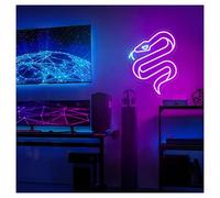 RONGCH Luci al Neon Da Parete Luce Al Neon A Forma Di Serpente, Adatta Per Pub, Studio, Casa, Bar, Decorazione Da Parete Con Dimmer, 27cmx35cm(D)