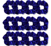Rongchenghao Fasce per capelli in velluto, morbide fasce elastiche per capelli, set da 12 pezzi (blu)