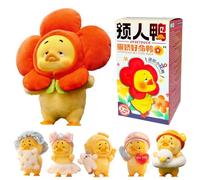 RONGCREATOR Upset Duck Mystery - Act Cute Duck 18 cm - 6 da collezionare (+1 segreto) - Vari stili - Peluche con PVC. Idea regalo originale, prodotto ufficiale. Figure da collezione. +12 Anni.