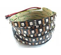 Rongda Smart Home Striscia di luci a LED 16,4 Ft 5 M 60 Pixel/M PCB nero non impermeabile IP20 APA102 colori da sogno