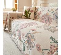 RONGESAEFS Coperta per divano grande, extra large, in stile bohémien, versatile, morbida, con nappe, per divano, letto e poltrona (colore: B, dimensioni: 180 x 360 cm)