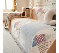 RONGESAEFS Coperta per divano grande, extra large per divani, stile bohémien, versatile, morbida, con nappe, per divani, letti e poltrone (colore: E, dimensioni: 180 x 230 cm)