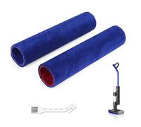 RONGJU Spazzola a rullo di ricambio compatibile con Dyson WashG1 Wet Floor Cleaner, rulli assorbenti in microfibra doppi per Dyson WashG1, rulli controrotanti rimuovono lo sporco bagnato e asciutto,
