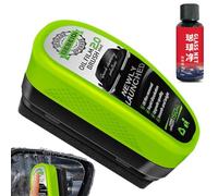 RONGJUEOZ 2025 New 2.0 Green Oil Film Wipe, Automotive Oil Film Cleaning Brush, Windshield Cleaner Tool, Glass Cleaning Board for Windshield, Car Wash Brush, Automotive Tools (1 PCS)