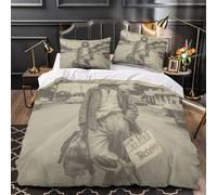 RONGOINL Che Guevara 3D Stampa Digitale Rivoluzione Cubana Copripiumino Set Copripiumino 3 Pezzi Con Cerniera Microfibra Morbido Set Di Biancheria Da Letto E Federe Per Bambini Super King（260x220cm）