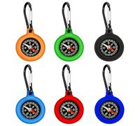 Rongrongago 6 Pezzi Bussola Bambini, Multicolore Bussola Con Chiusura a Molla, Bussole Portatile, Mini Kompass Kinder per Escursioni e Campeggio All'aperto