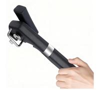 Rongrongago Apriscatole Manuale Metallo, Professionale Apriscatole Manuali Progetto Maniglia Antiscivolo, Apriscatole da Banco in Acciaio Inossidabile per Aprire Cibo in Scatola Bevande Frutta (Nero)