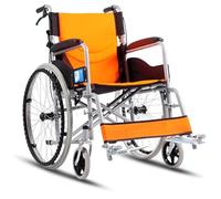 RONGSHEN Sedia rotelle Sedia a rotelle a rotelle di sedie a rotelle Portatili Ultra Luce per Viaggi per Gli Anziani e la capacità di carico di 46 cm di 46 cm di 46 cm Sedia rotelle Anziani