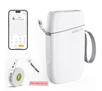 Rongta Etichettatrice con nastro, mini stampante portatile Bluetooth per etichette wireless termica portatile mini etichettatrice con più modelli per organizzare ufficio, casa scuola (bianco)