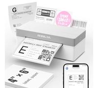 Rongta Spedizione Stampante termica per etichette Bluetooth 4x6 Sticker Label Maker Stampante per etichette di spedizione wireless per pacchetto Piccole imprese Compatibile con Windows macOS Android