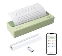Rongta Stampante portatile Bluetooth wireless, supporto 8,5 x 11 lettere USA e carta termica A4, compatibile con telefoni e laptop Android iOS, stampante da ufficio mobile senza inchiostro, per viaggi