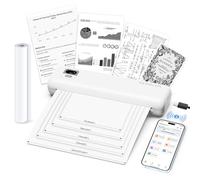 Rongta Stampante portatile wireless per viaggi, F82 Stampanti termiche Bluetooth senza inchiostro per formato A4 210 x 297 mm, compatibile con Android iOS Phone Mac Windows Laptop per ufficio e casa