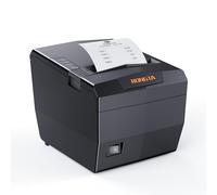 RONGTA Stampante POS, stampante termica USB da 80 mm, stampante da cucina per ristoranti con cassetto per contanti con supporto per taglierina automatica, interfaccia Ethernet seriale USB, supporto Windows/Mac/Linux (RP327)