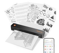 Rongta Stampante termica senza inchiostro F11B, connessione wireless Bluetooth, supporta lettere A4 e USA, viene fornito con 8 carte termiche