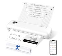 Rongta Stampanti portatili wireless per viaggi, WiFi e Bluetooth Stampante termica senza inchiostro per scuola/ufficio/uso domestico, compatibile con Android, iOS e laptop (F82)