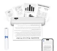 Rongta Stampanti portatili wireless per viaggi, WiFi e Bluetooth Stampante termica senza inchiostro per scuola/ufficio/uso domestico, compatibile con Android, iOS e laptop (F82)