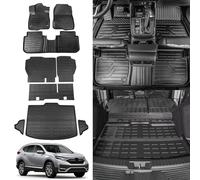 Rongtaod Floor Mats Compatible with 2023 2024 2025 Honda CRV Trunk Liner Cargo Liner Cargo Mat Back Seat Cover Protector CR-V Accessories (Fit Lower Deck,Backrest Mats+Trunk Mat+Floor Mats)
