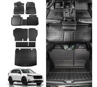 Rongtaod Tappetini compatibili con Honda CRV 2023, 2024, 2025, 2026 (include ibrido), tappetino per bagagliaio, fodera per sedile posteriore, accessori CR-V (adatto per ponte superiore, tappetino per