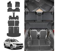 Rongtaod Tappetini compatibili con Kia Sorento 6 e 7 posti 2021-2025 NO Hybrid Cargo Mat Cargo Liner Tronco Liner Tronco Mat Tappetino per bagagliaio Tappetino per sedile posteriore Protezione 2024