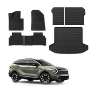 Rongtaod Tappetini compatibili con Kia Sportage 2023 2024 Tappetino per bagagliaio Tappetino per carico Fodera per sedile posteriore, protezione non ibrida, accessorio sportivo (tappetino per