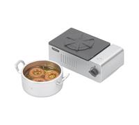 rongweiwang 112 Accessori per mobili per case delle bambole Mini pentole Offerti Simulazione elegante Decorazione Interattiva Coinvolgimento Mini cucina Pentole Modello Simulazione Scena di