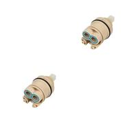 rongweiwang 2 Set di Miscelatore per Rubinetto con valvole a Cartuccia a Disco ceramico Risparmia Acqua Evita perdite Che Non Sono Facili da Indossare e Non inquinano, 2Insieme