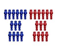 rongweiwang 26x Giocattoli da Calcio Balilla per Uomini, Parti di Biliardino per Casa, Gioco di Compleanno, Giocattolo Giallo Blu, Rosso Blu Reale, 107x36mm