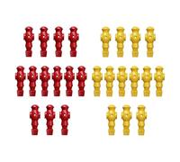 rongweiwang 26x Giocattoli da Calcio Balilla per Uomini, Parti di Biliardino per Casa, Gioco di Compleanno, Giocattolo Giallo Blu, Rosso Giallo, 107x36mm