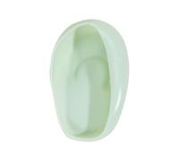 rongweiwang 2x protezioni per le orecchie in licone, cuffie antirumore per la tintura dei capelli, per domestico, parrucchiere, viola, Verde, 7.7x4.8x1.2 cm