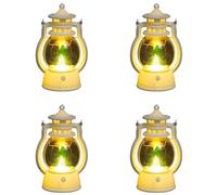 rongweiwang 4pec, Luci solari natalizie, Luci natalizie, Stile esterno, decorative, Antivento, Decorazioni ideali per le feste, D-Bianco, Albero di Natale