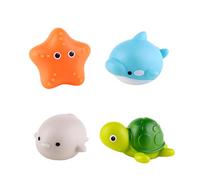 rongweiwang 4X Badespielzeug stimolante Baby Ab 1 Jahr per Bambini Piccoli Rituali da Bagno Wasserspielzeug Kinder Kinder Wasserspielzeug, Arancione + Blu + Grigio, Ttl STF Pgn Dph