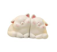 rongweiwang Adorabile e creativo supporto per libri, porta libri con motivo a cartoni animati, supporto Per unico realizzato in resina, fondo antiscivolo che non graffia la libreria, Forma di gatto