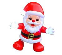 rongweiwang Babbo Natale Carino Che Balla a Batteria, Bambola Festiva per Albero, Babbo Natale Che Cammina Rosso di Gioia per Feste di