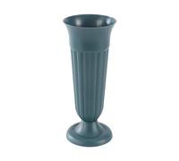 rongweiwang Bellissimo Vaso per Tomba con Punte per cimitero e Giardini commemorativi, vasi Multipli in plastica con picchetto, Verde Scuro