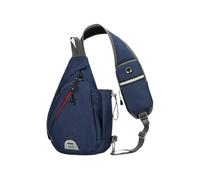 rongweiwang Borsa a tracolla impermeabile, stile versatile per ogni occasione, borsa a tracolla, resistente, comoda e pratica, blu scuro