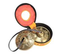 rongweiwang Campanelli da meditazione portatili da 5 cm per praticare yoga con questi campanelli resistenti e facili da suonare. I piatti tibetani Tingsha sono accessori per lezioni, Stile A