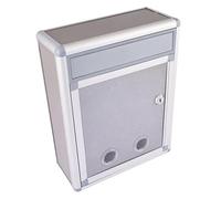 rongweiwang Cassetta postale a muro con serratura Cassetta postale antiruggine con serratura a chiave per la casa Lettera superiore aperta, Fronte aperto, 250x110x320mm